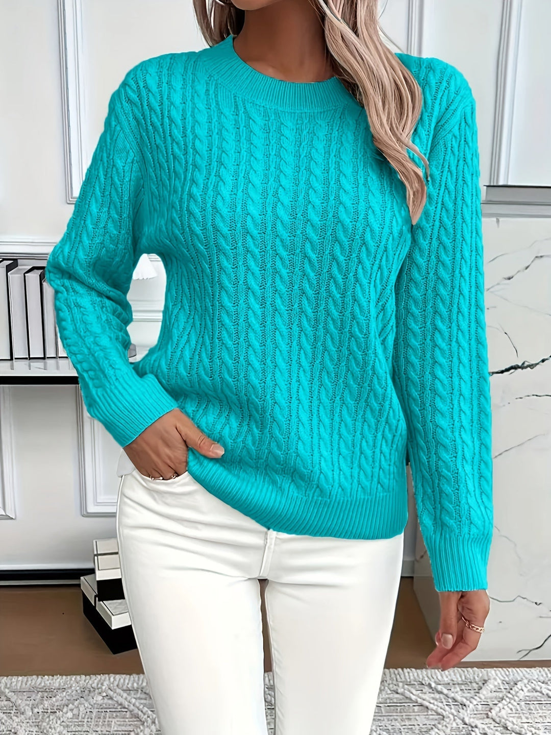 Women's Blouse | Cable Knit Pattern