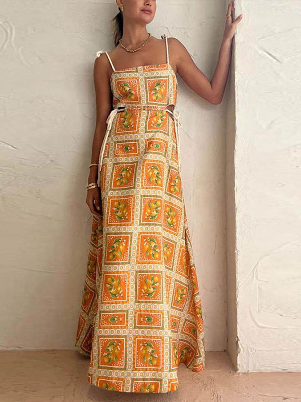 Women's Maxi Sundress | Square Neck