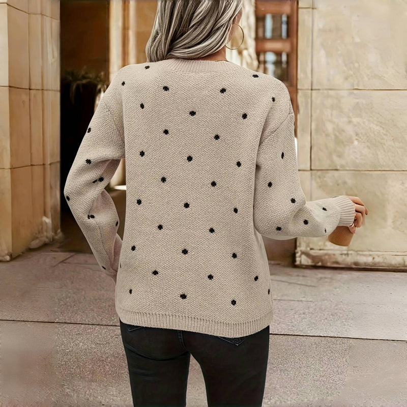 Women's Sweater | All-Over Dotted Pattern