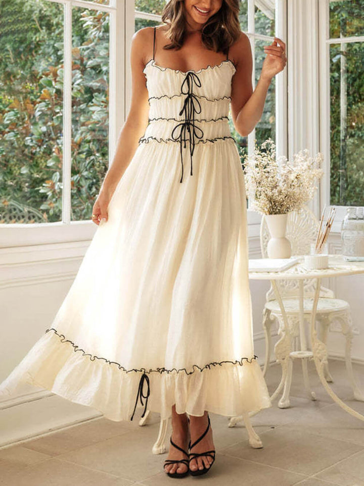 Women's Boho Midi Dress | Spaghetti Strap