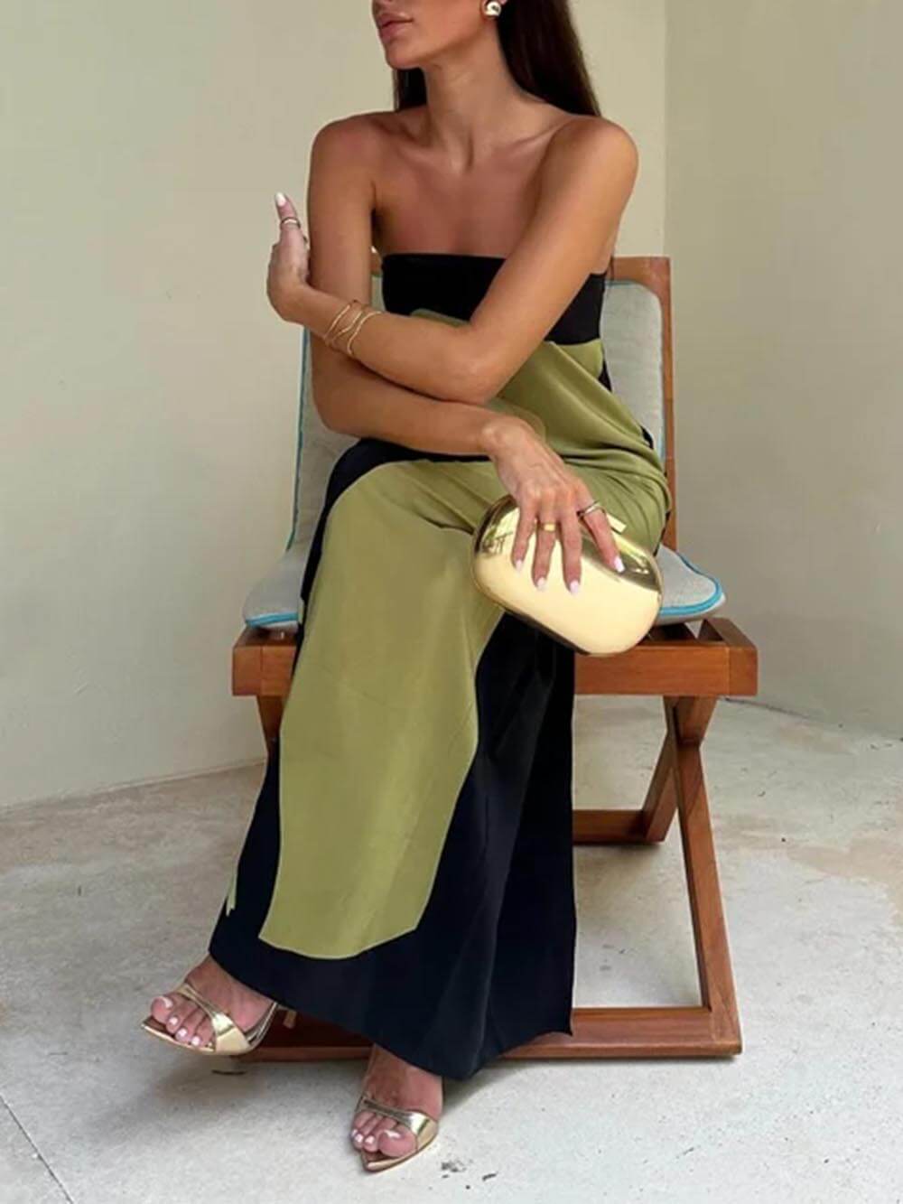 Women's Maxi Sundress | Sleeveless Green