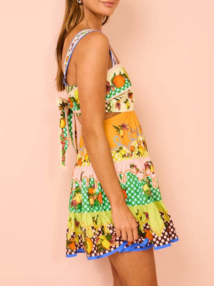 Women's Mini Sundress | Square Neck