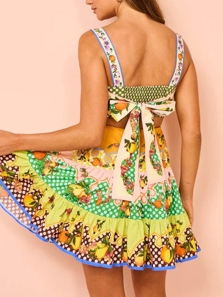 Women's Mini Sundress | Square Neck
