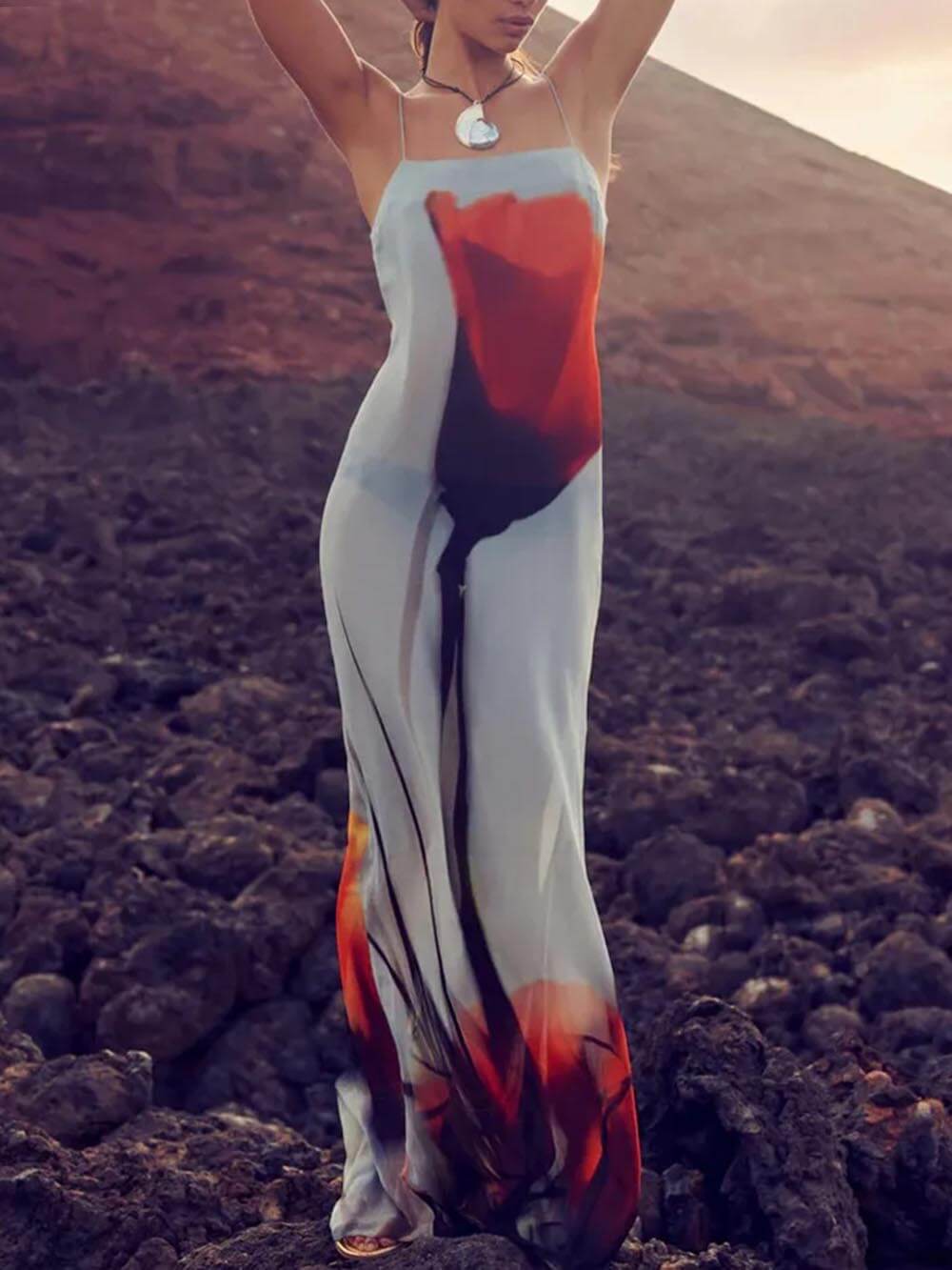 Women's Maxi Sundress | Casual Print