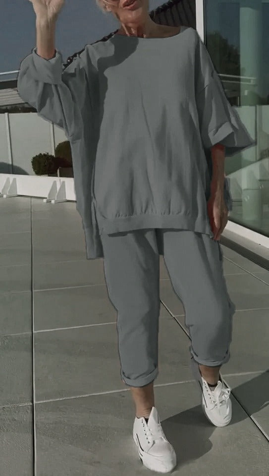 Women's Loungewear | Oversized Top Tapered Pants