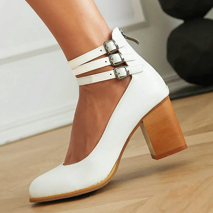Heels For Women | Ankle Strap Block Heel