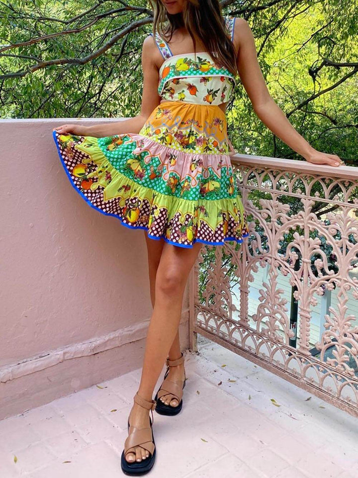 Women's Mini Sundress | Square Neck