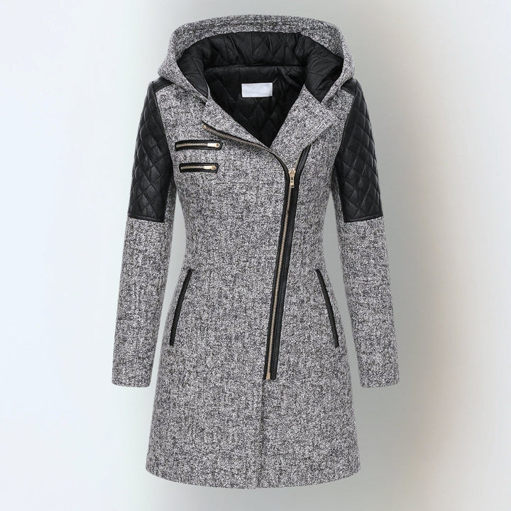 Women’s Jacket | Hooded Asymmetric Zip