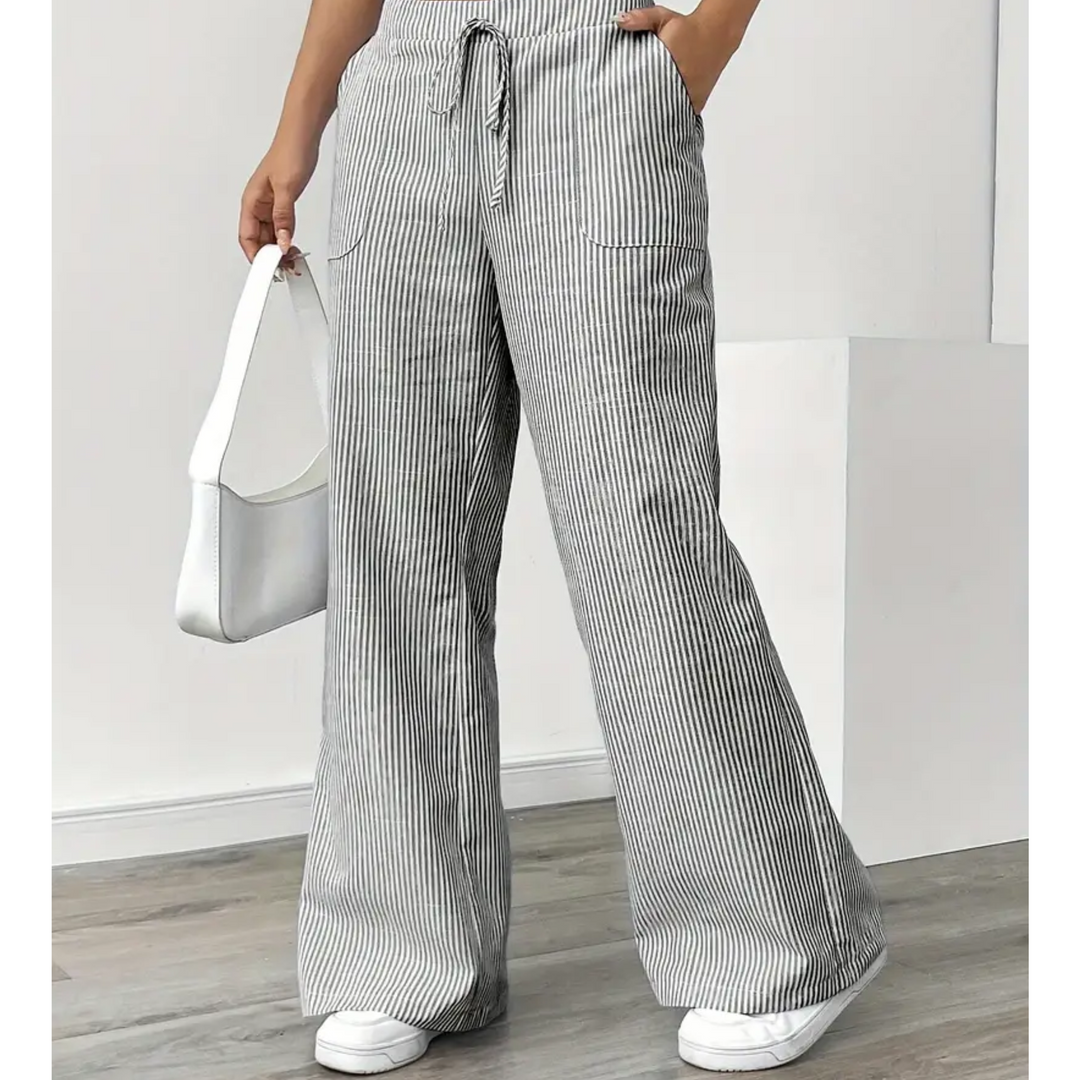 Women’s Pants | Striped With Pockets