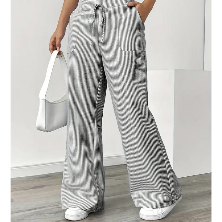 Women’s Pants | Striped With Pockets