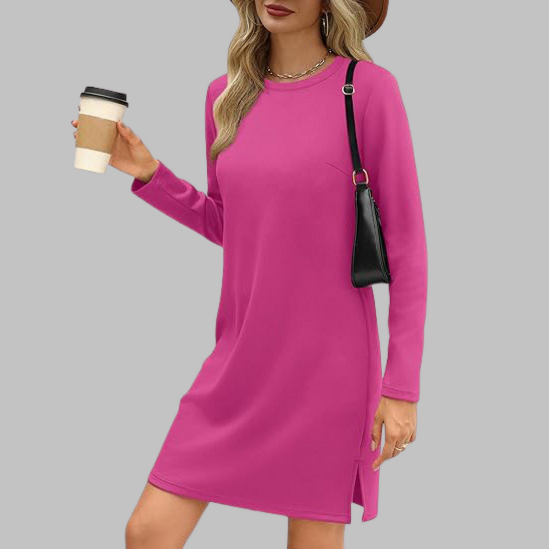 Women’s Dress | Long Sleeve Round Neck