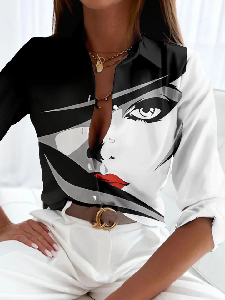 Women’s Blouse | Printed Button Down