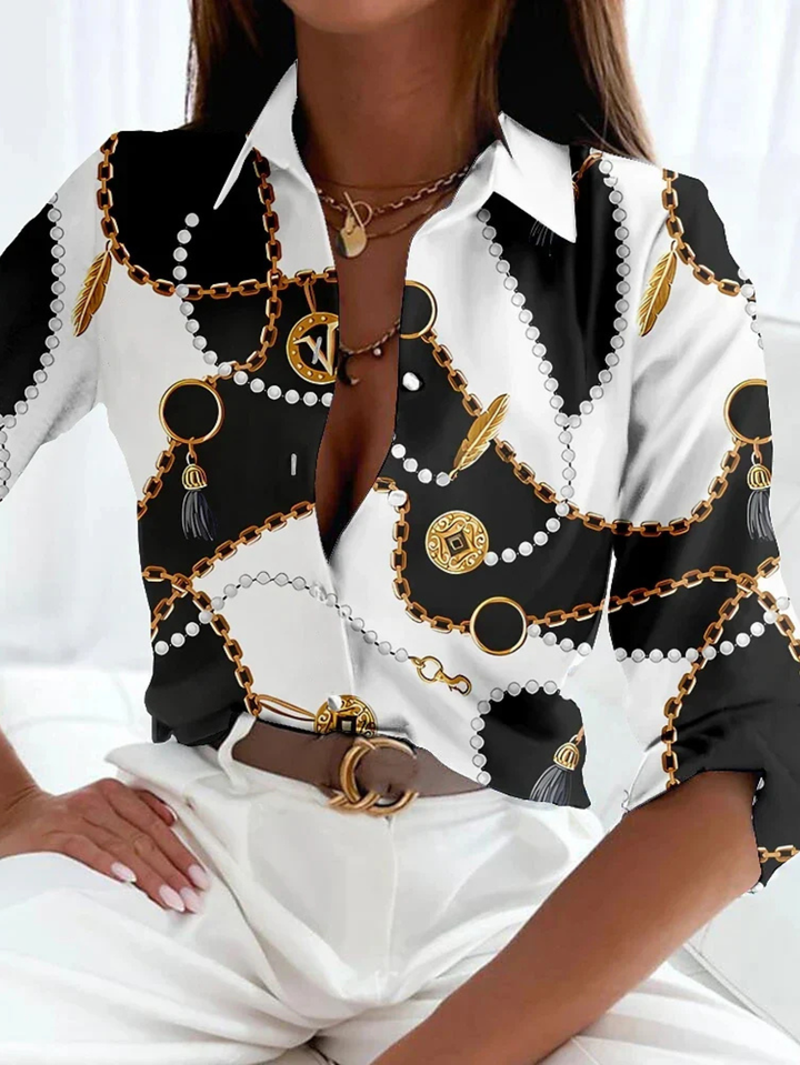 Women’s Blouse | Printed Button Down