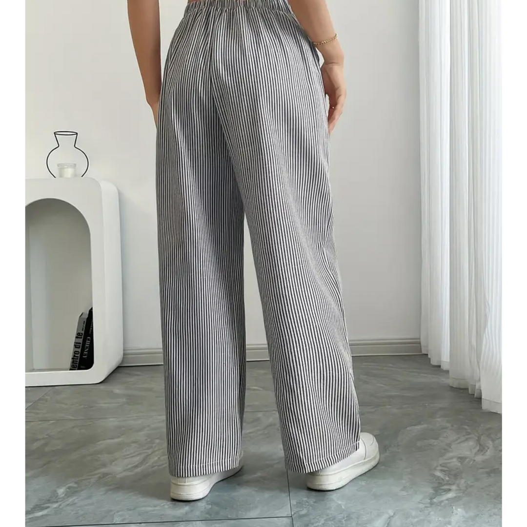 Women’s Pants | Striped With Pockets