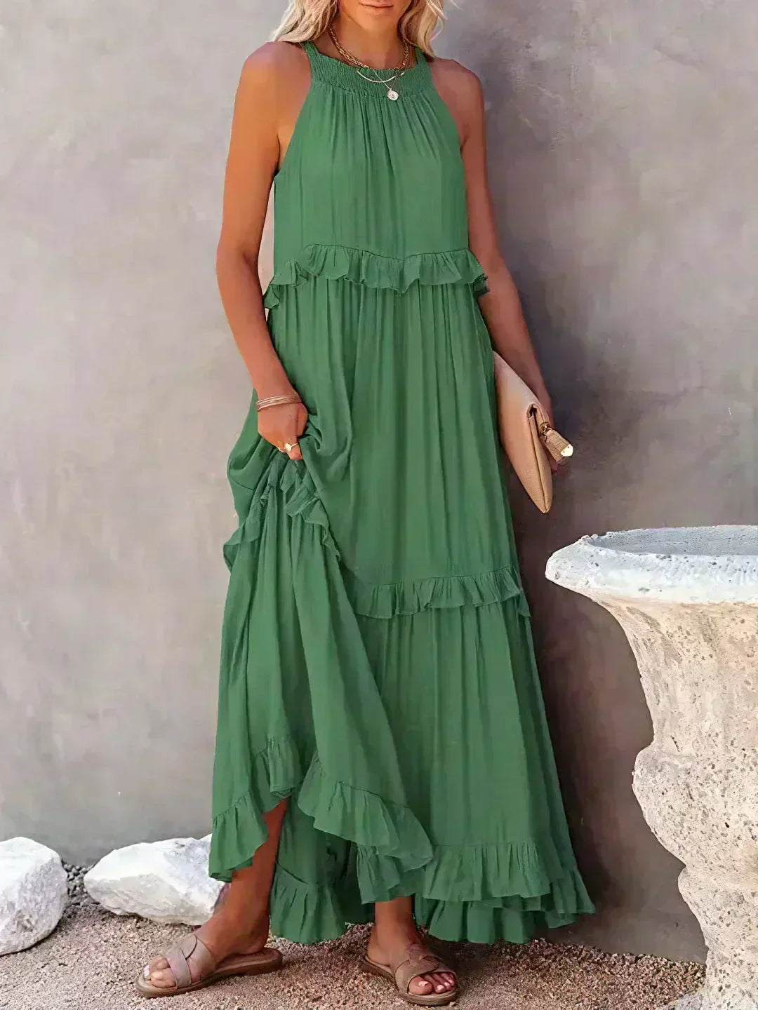 Women's Dress | Layered Tier Design Maxi