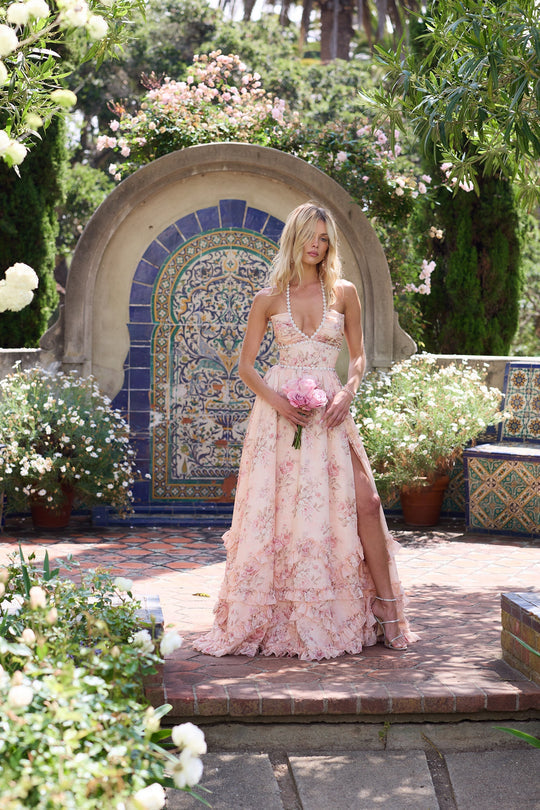 Women's Dress | Spaghetti Strap Maxi Ruffle Hem