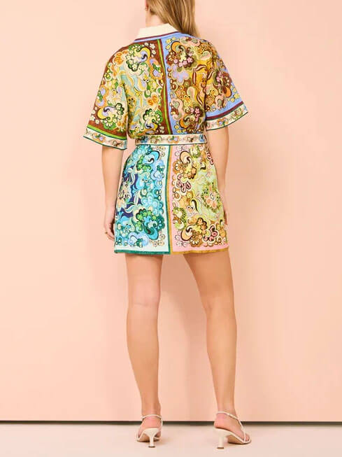 Women's Boho Mini Dress | Tiered