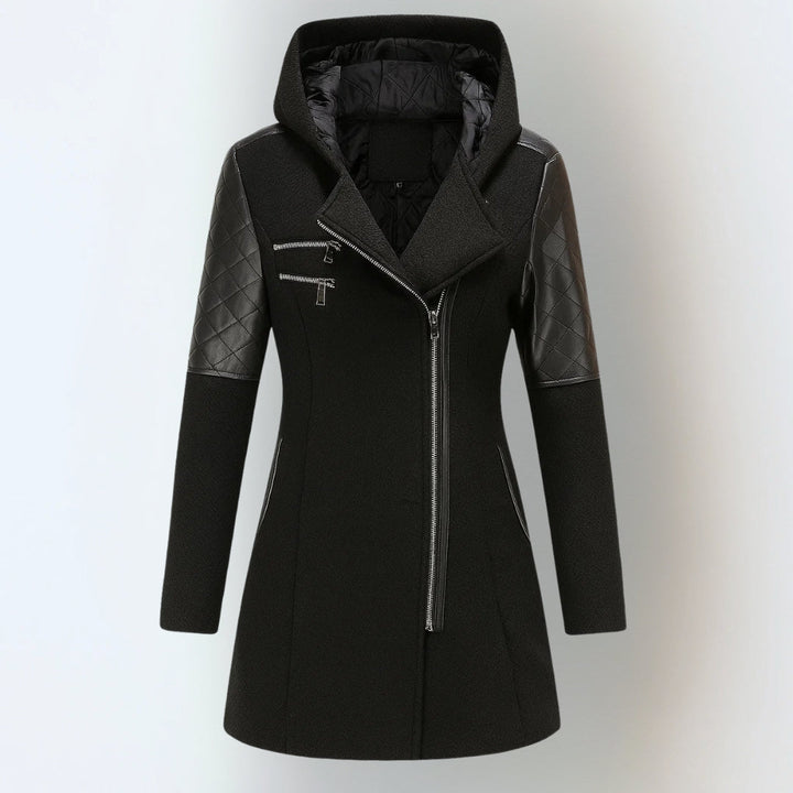 Women’s Jacket | Hooded Asymmetric Zip