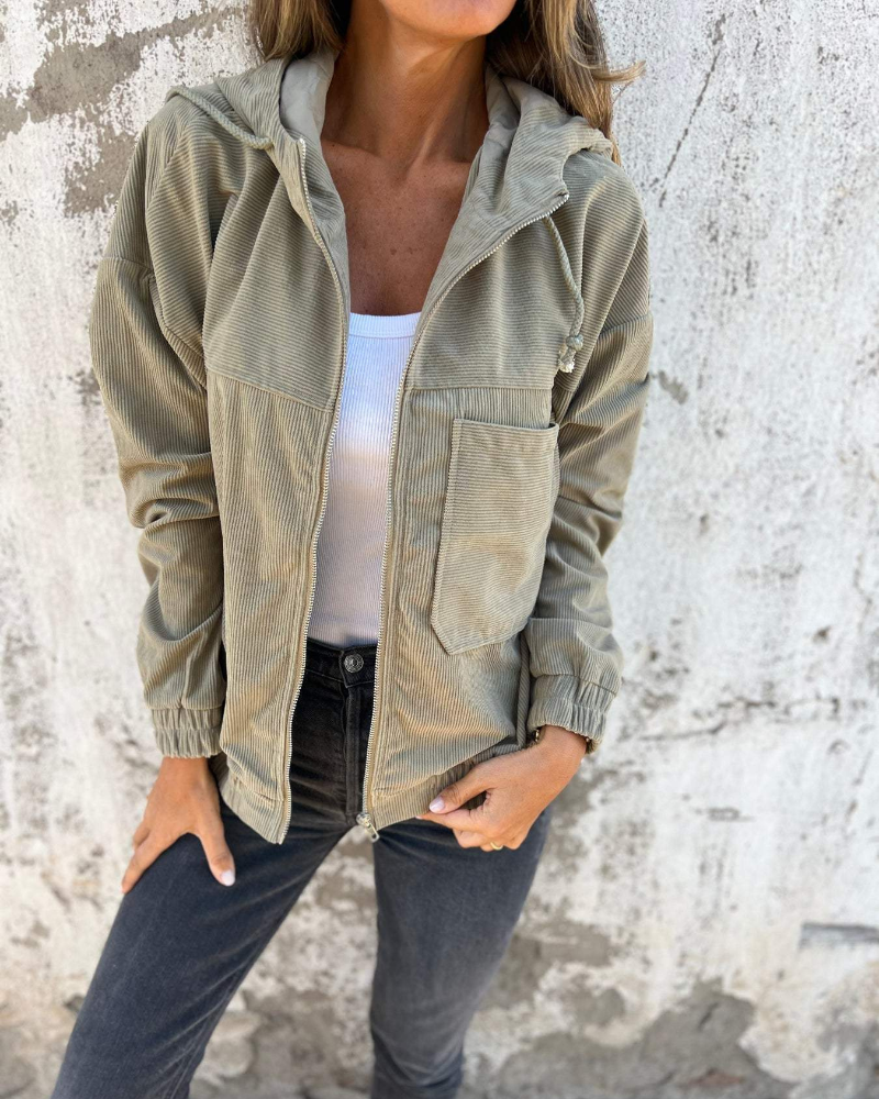 Womem's Jacket | Full Front Zipper Closure