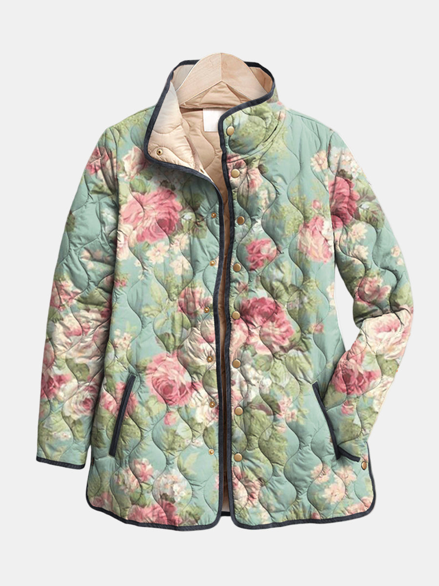 Women’s Jacket | Floral Print Quilted