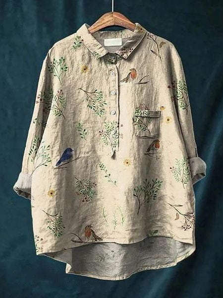 Women’s Blouse | Button-Up Floral