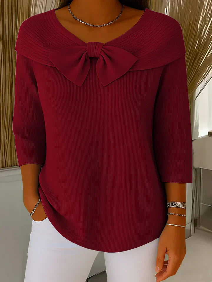 Women’s Sweater | Bow Detail Round Neck