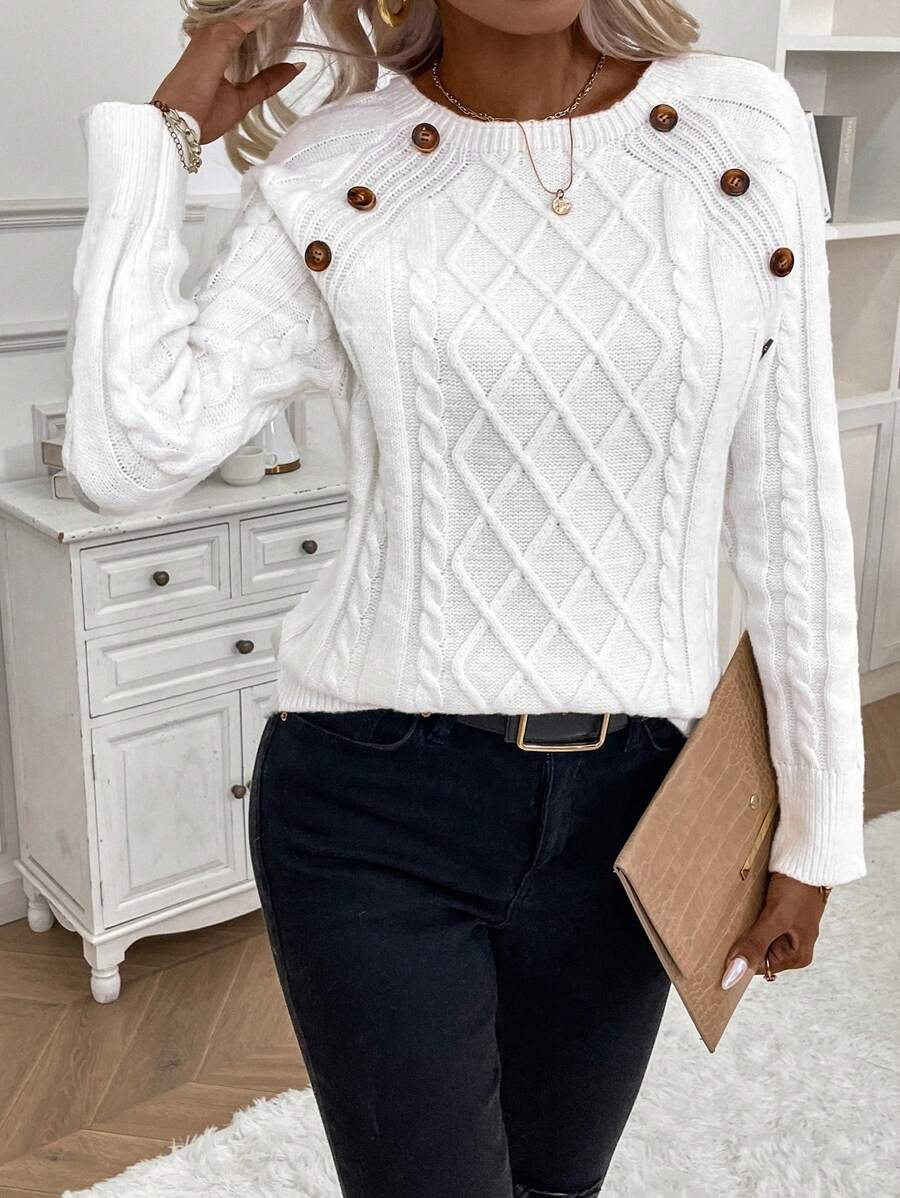 Women's Blouse | Decorative Button Details