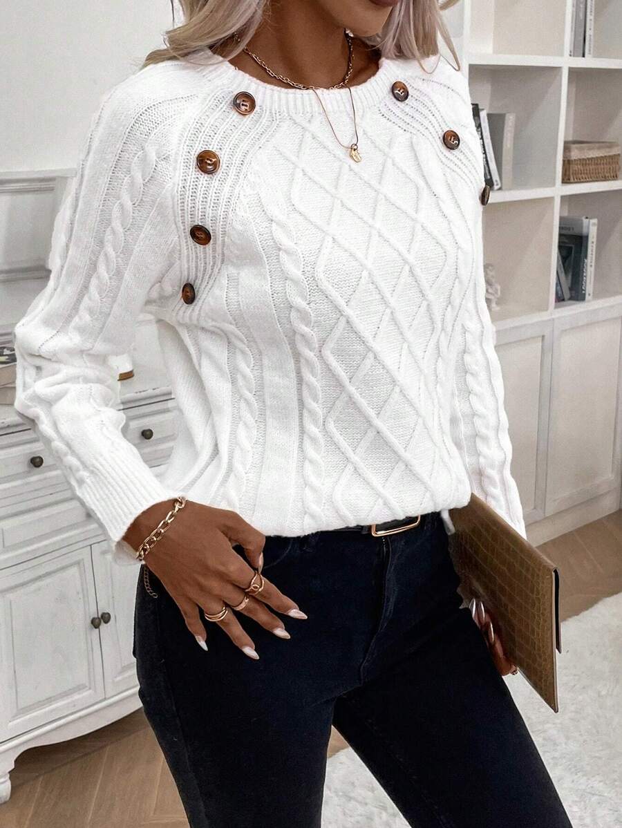 Women's Blouse | Decorative Button Details
