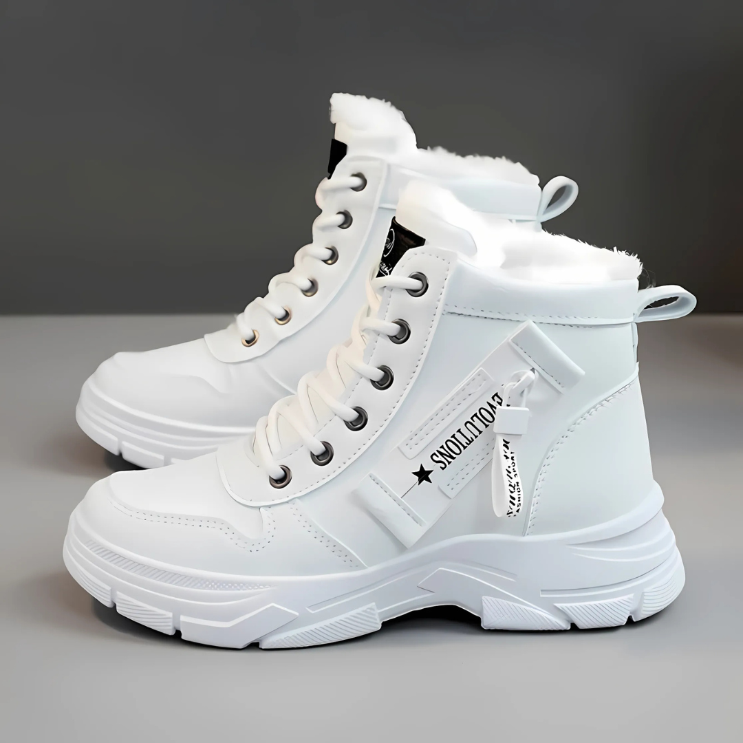 Boots for Women | Chunky Lace Up Zip Detail