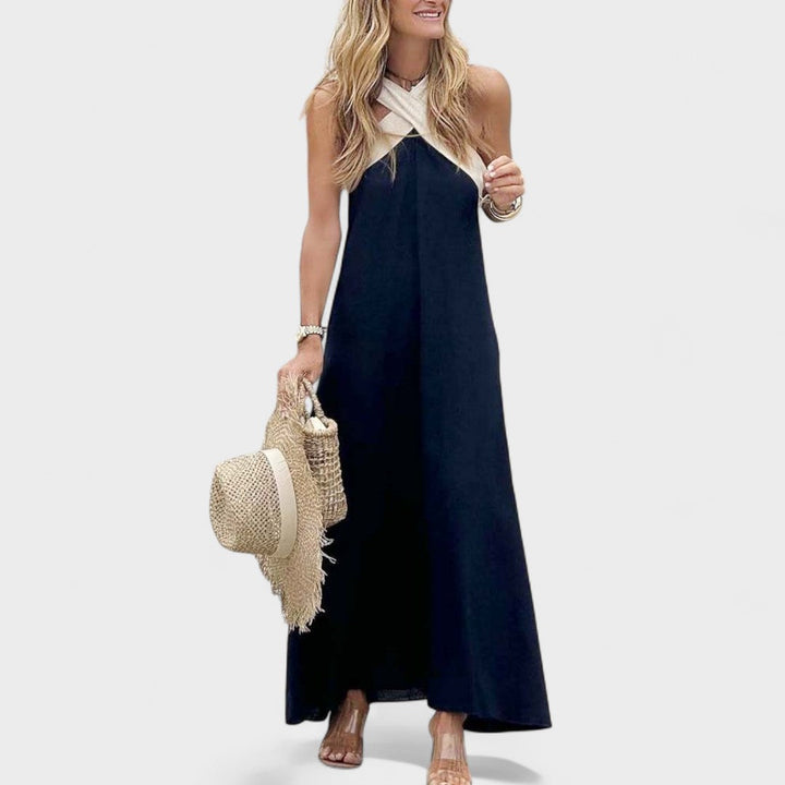 Women’s Dress | Cross Strap Maxi Sleeveless
