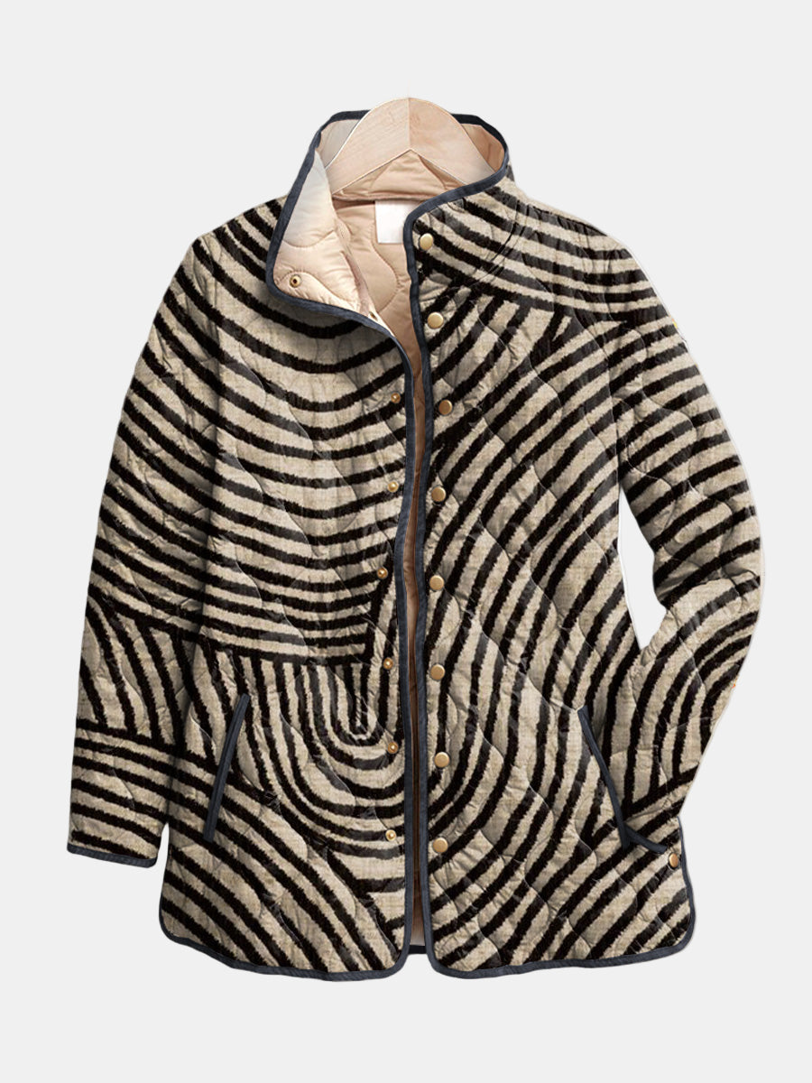 Women’s Jacket | Zebra Quilted Print