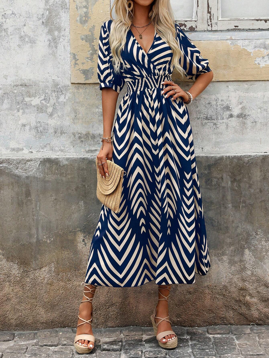 Women's Boho Dress | Geometric Print