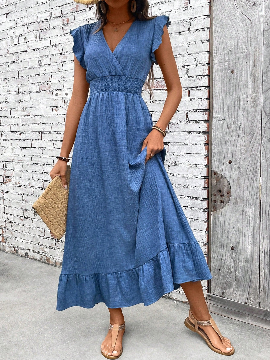Women's Boho Maxi Dress | Smocked Waist