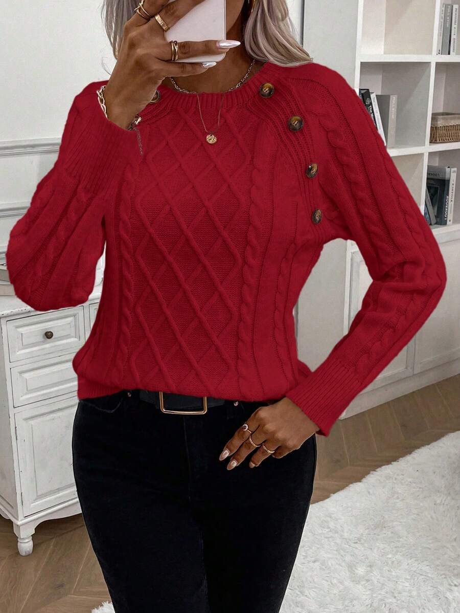 Women's Blouse | Decorative Button Details