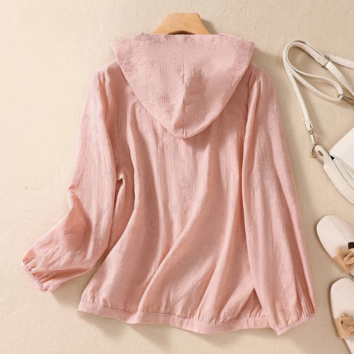 Women’s Blouse | Hooded Button-Up