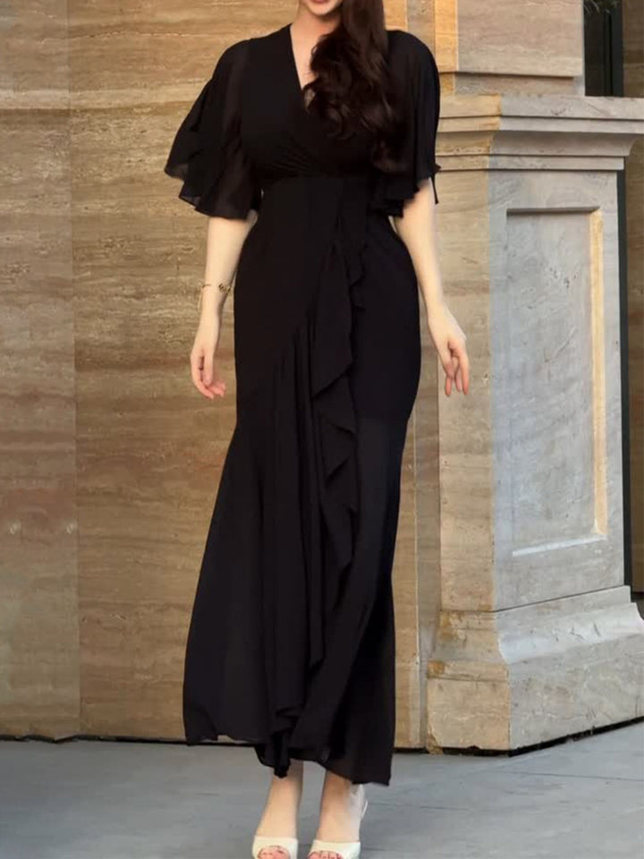 Women’s Dress | Retro Floral Wrap Maxi