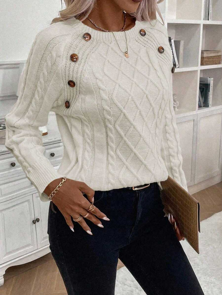 Women's Blouse | Decorative Button Details