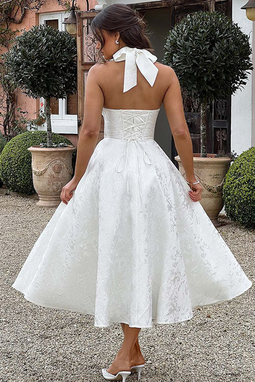 Women’s Dress | V-Neck Halterneck Maxi