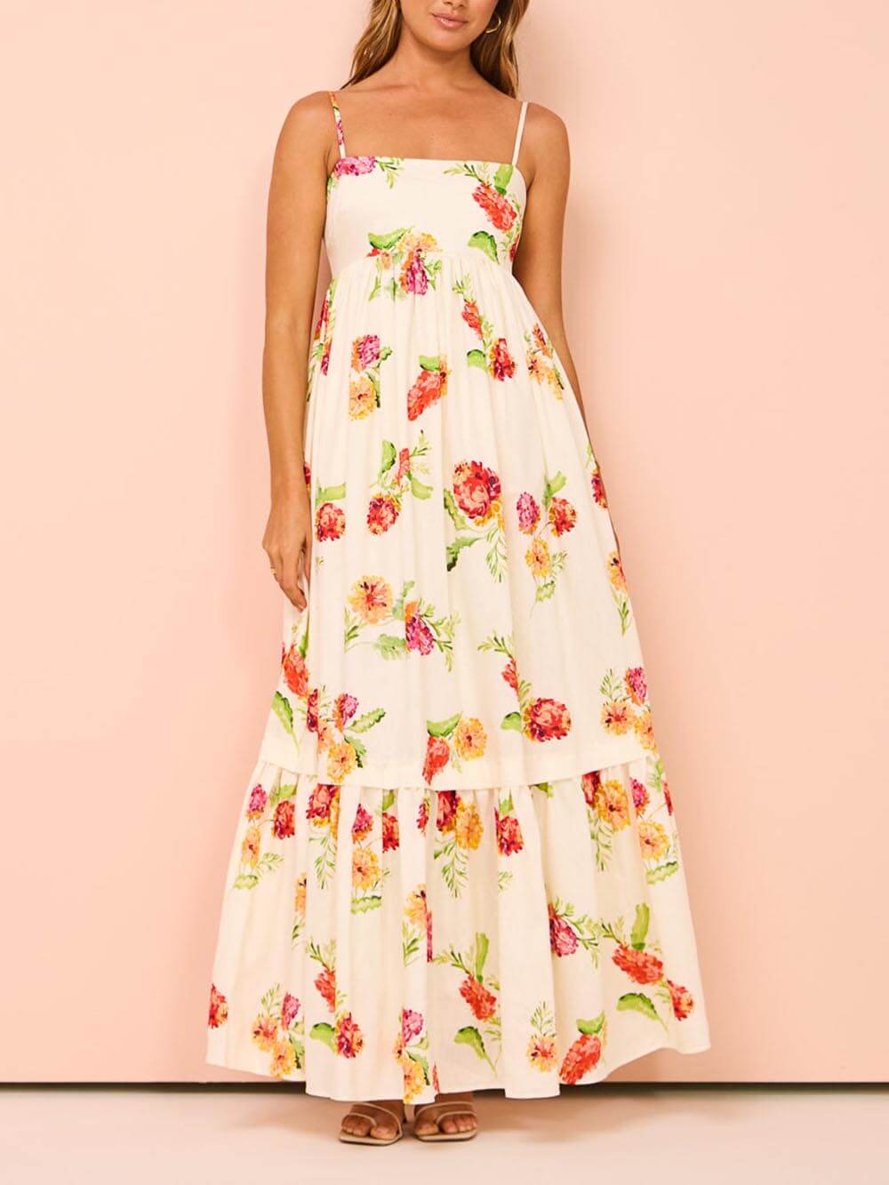 Women's Maxi Sundress | Casual Open Back