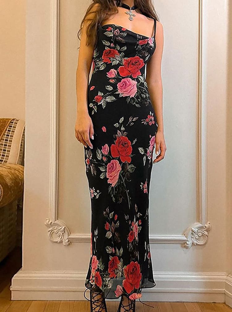 Women's Floral Maxi Dress | Casual