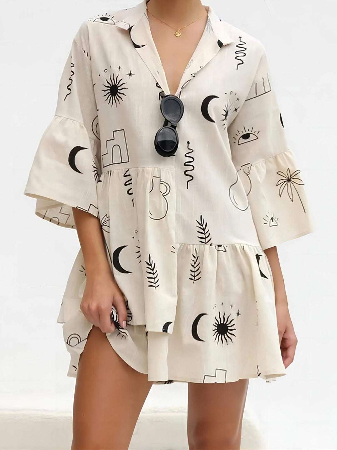Women's Mini Sundress | Botanical Print