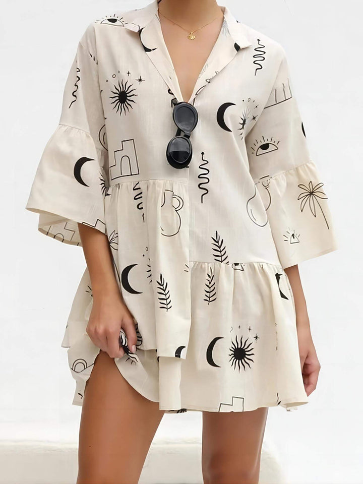 Women's Mini Sundress | Botanical Print