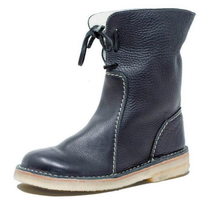 Boots For Women | Ankle Height Lace-Up With Folded Cuff