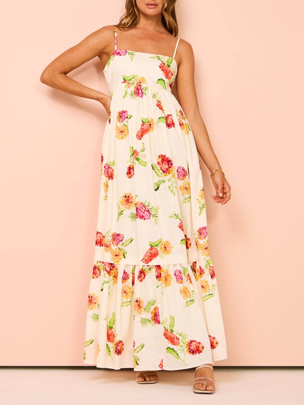 Women's Maxi Sundress | Casual Open Back
