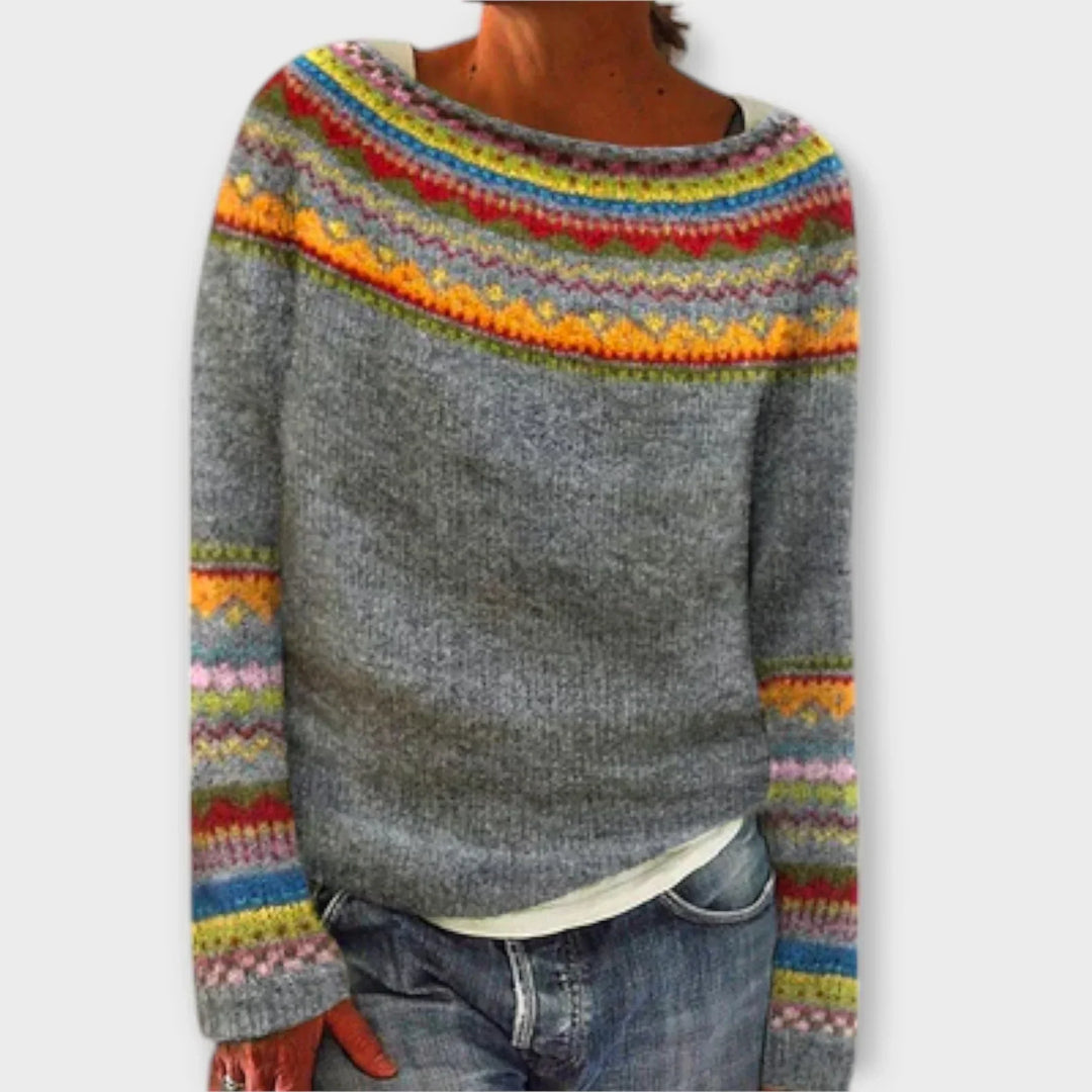 Women's Sweater | Fair Isle Crew Neck