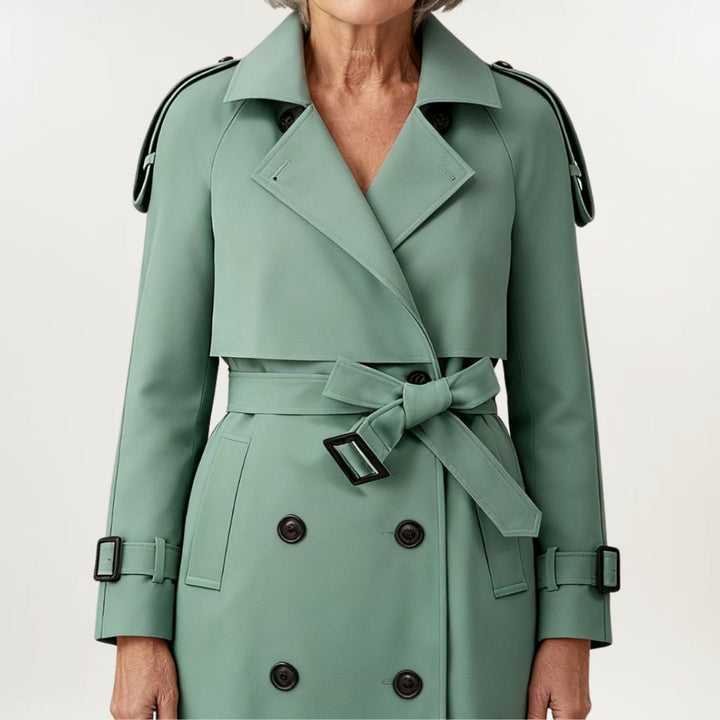 Women’s Trench Coat | Longline Belted Double