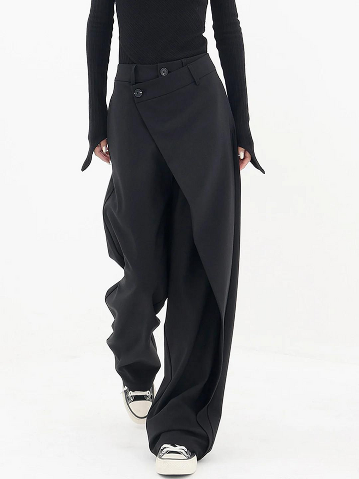 Women's Trousers | Overlap Waist Design