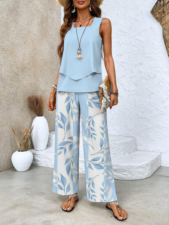 Women's Two-Piece Set | Matching Top and Pants