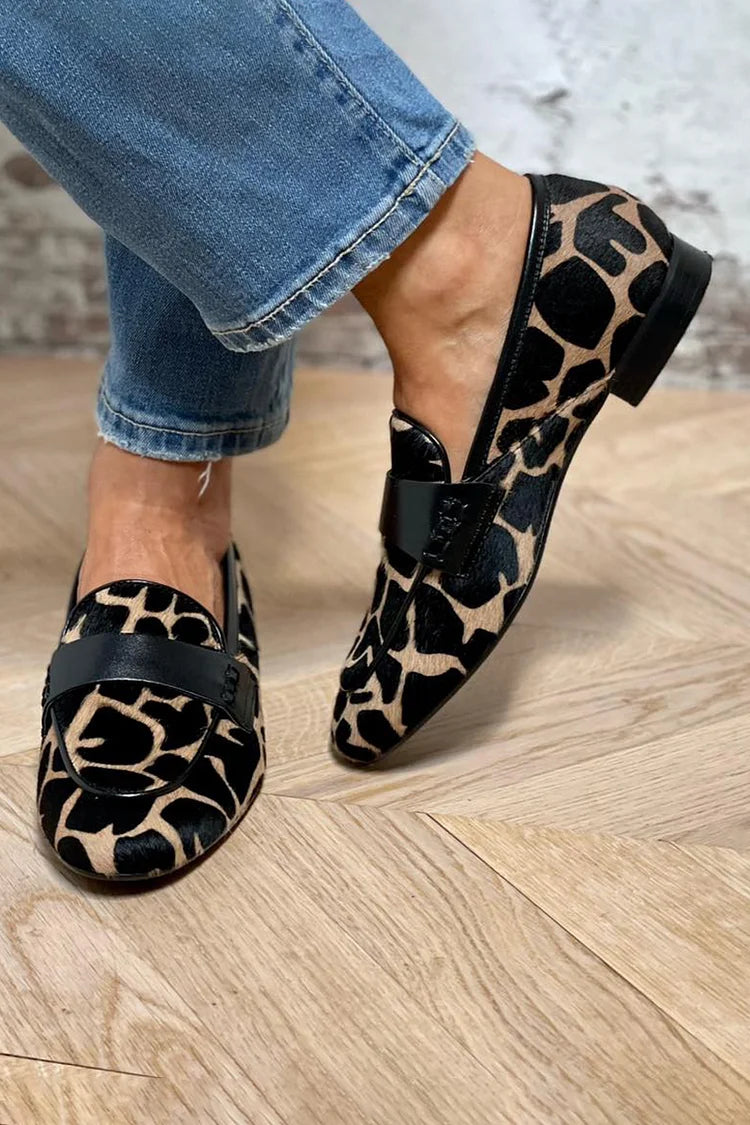 Loafers for Women | Patterned Slip On Closed Toe