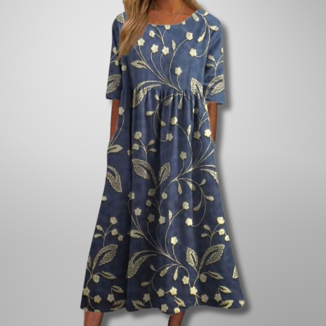 midi dress short sleeves 2019 ladies midi dresses Black Floral Short Sleeve Midi Dress - Midi Dresses For Women